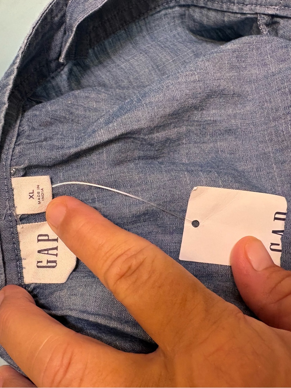 GAP Chambray Tank, 100% cotton - Picture 3 of 4